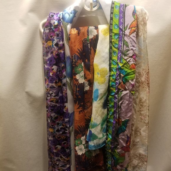 Accessories - Buy all or add to order- 6 stylish sheer scarves w flowers